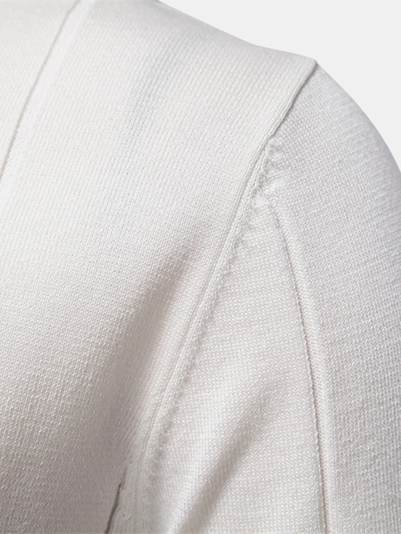 Grayson | Contrast Trim Zipper Knit Polo Shirt - Image 6