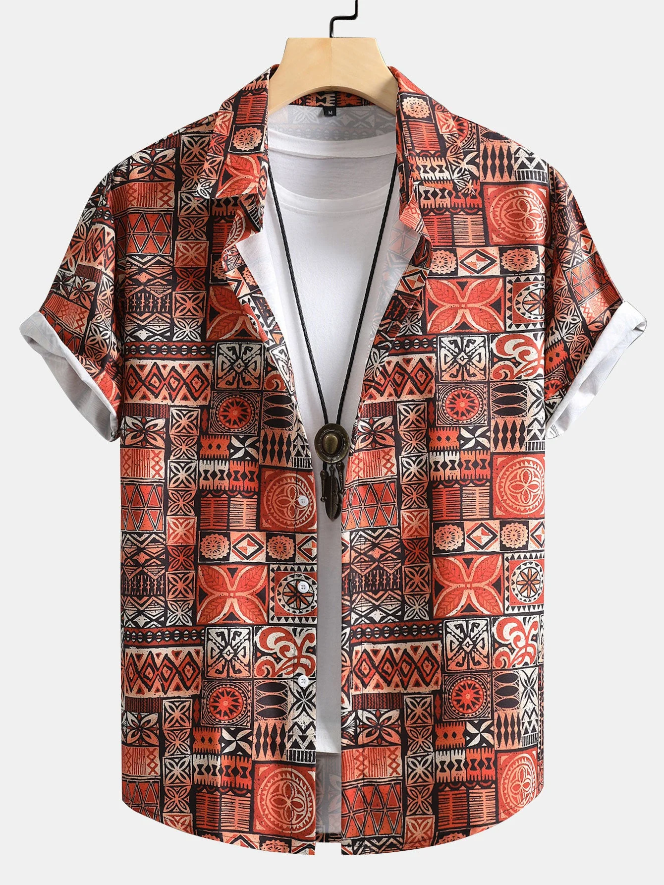 Greg® | Tile Patchwork Print Button Up Shirt - Image 3