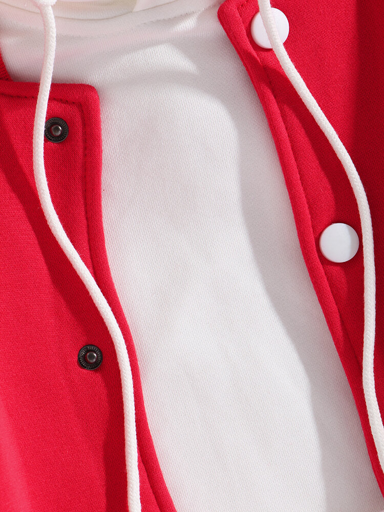 Griffin | Contrast Baseball Jacket - Image 7