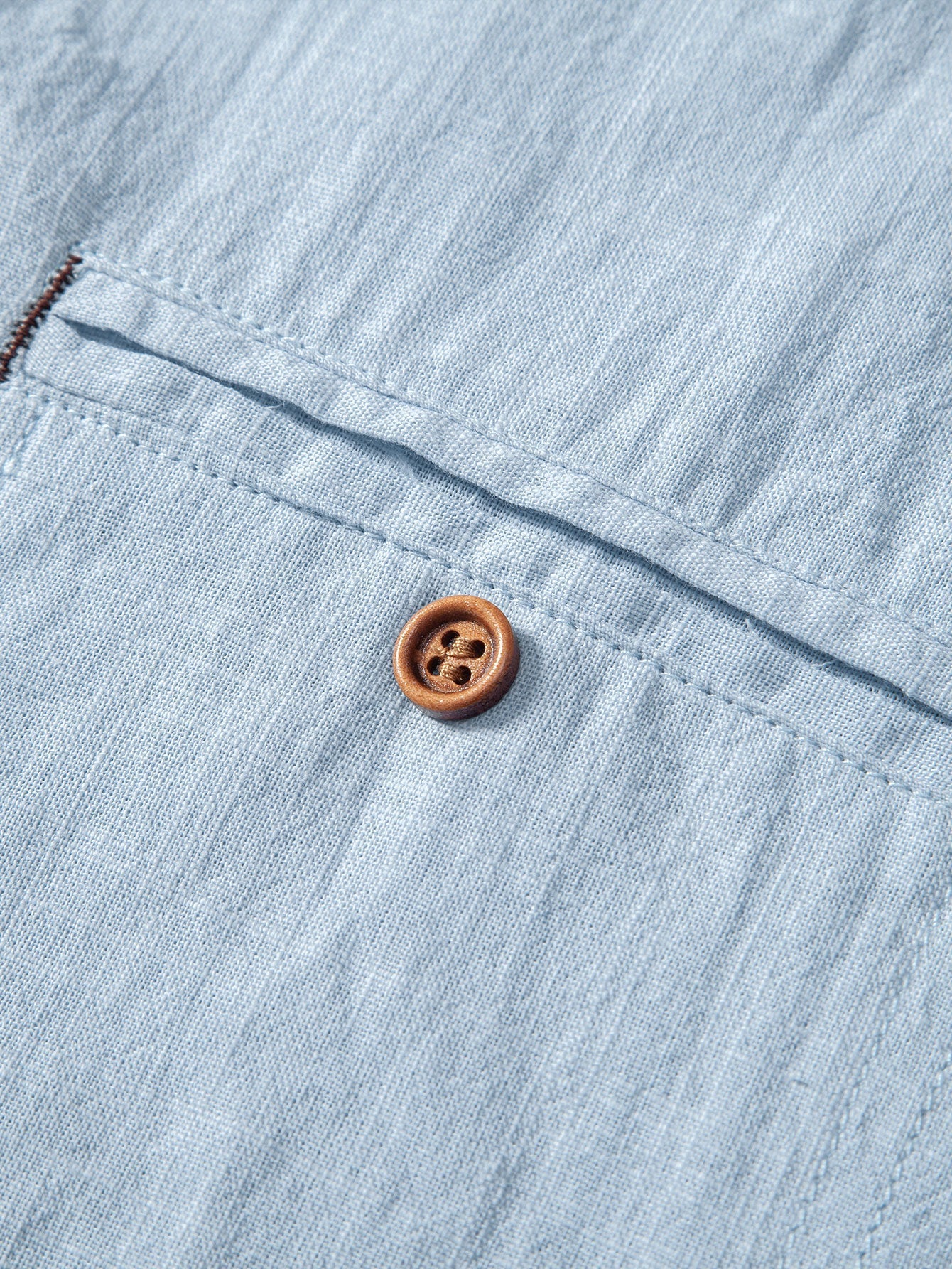 Guarionex® | Short Sleeve Linen Look Polo Collar Shirt - Image 13