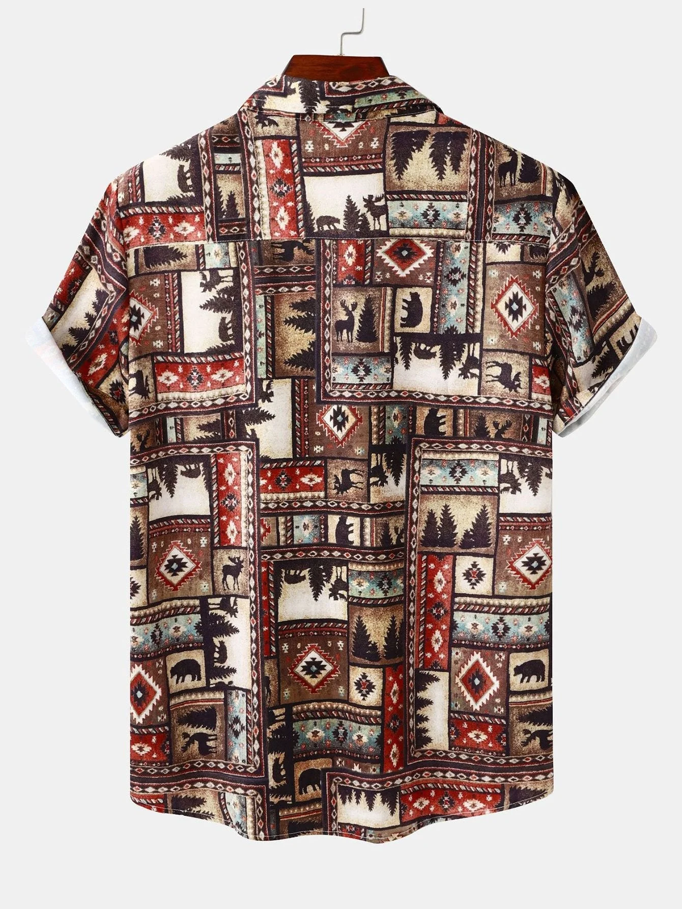 Guido® | Aztec Patch Print Shirt - Image 2