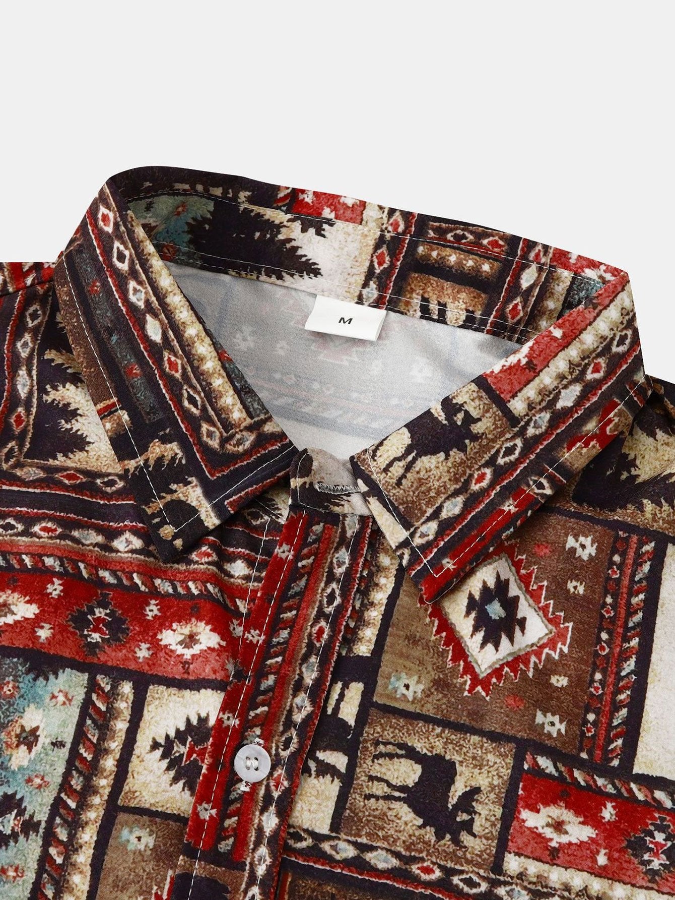 Guido® | Aztec Patch Print Shirt - Image 3