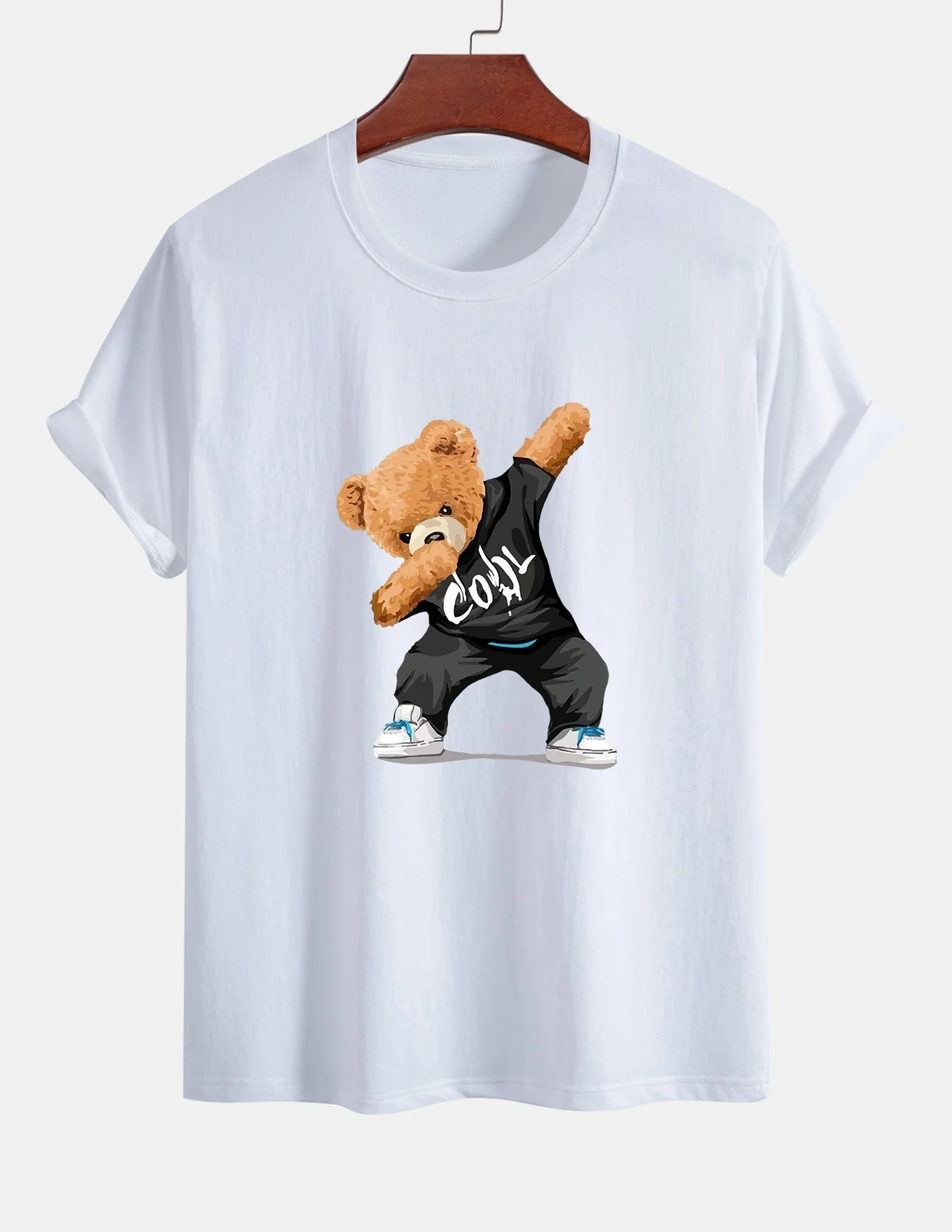 Guido® | Cool Bear Print Cotton T-Shirt - Image 10