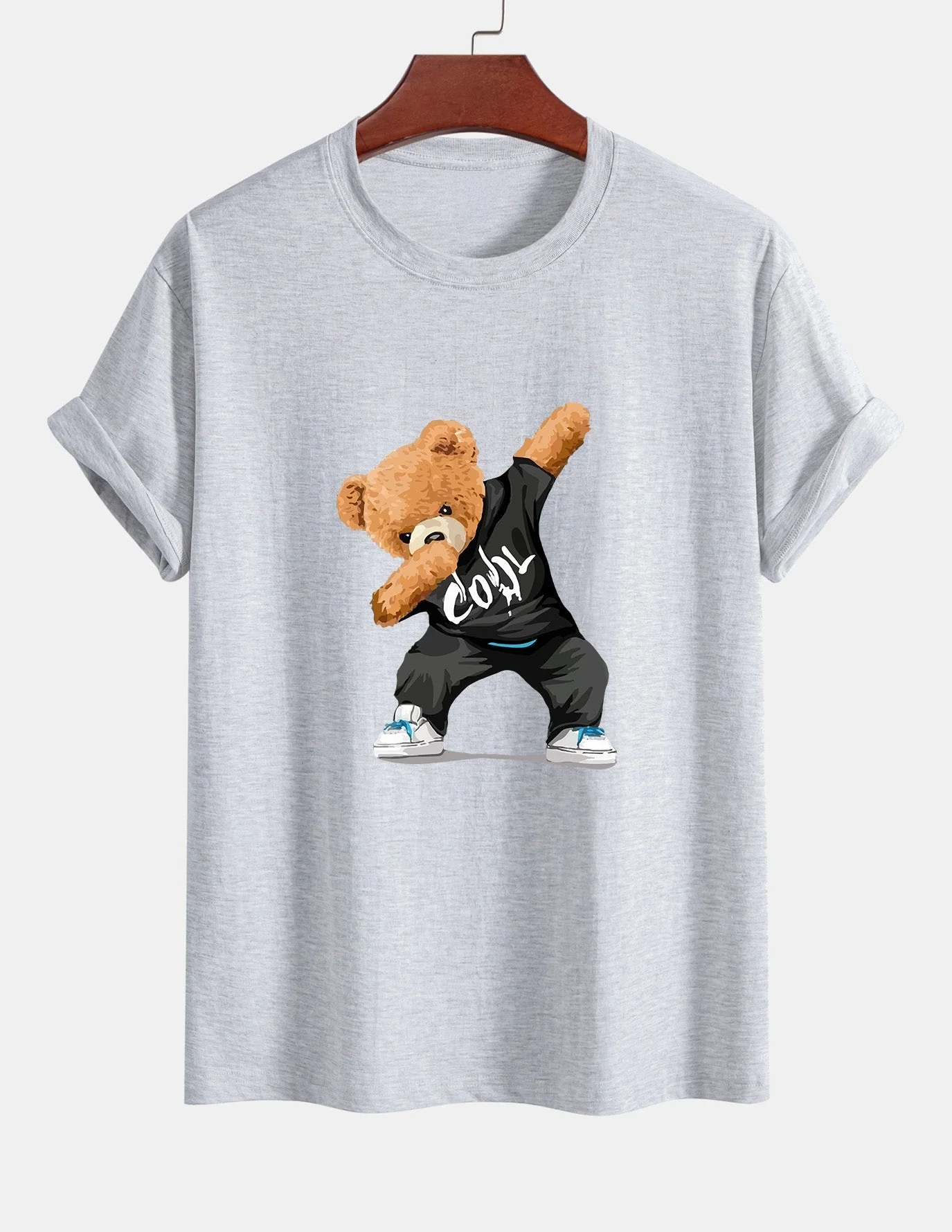 Guido® | Cool Bear Print Cotton T-Shirt - Image 12