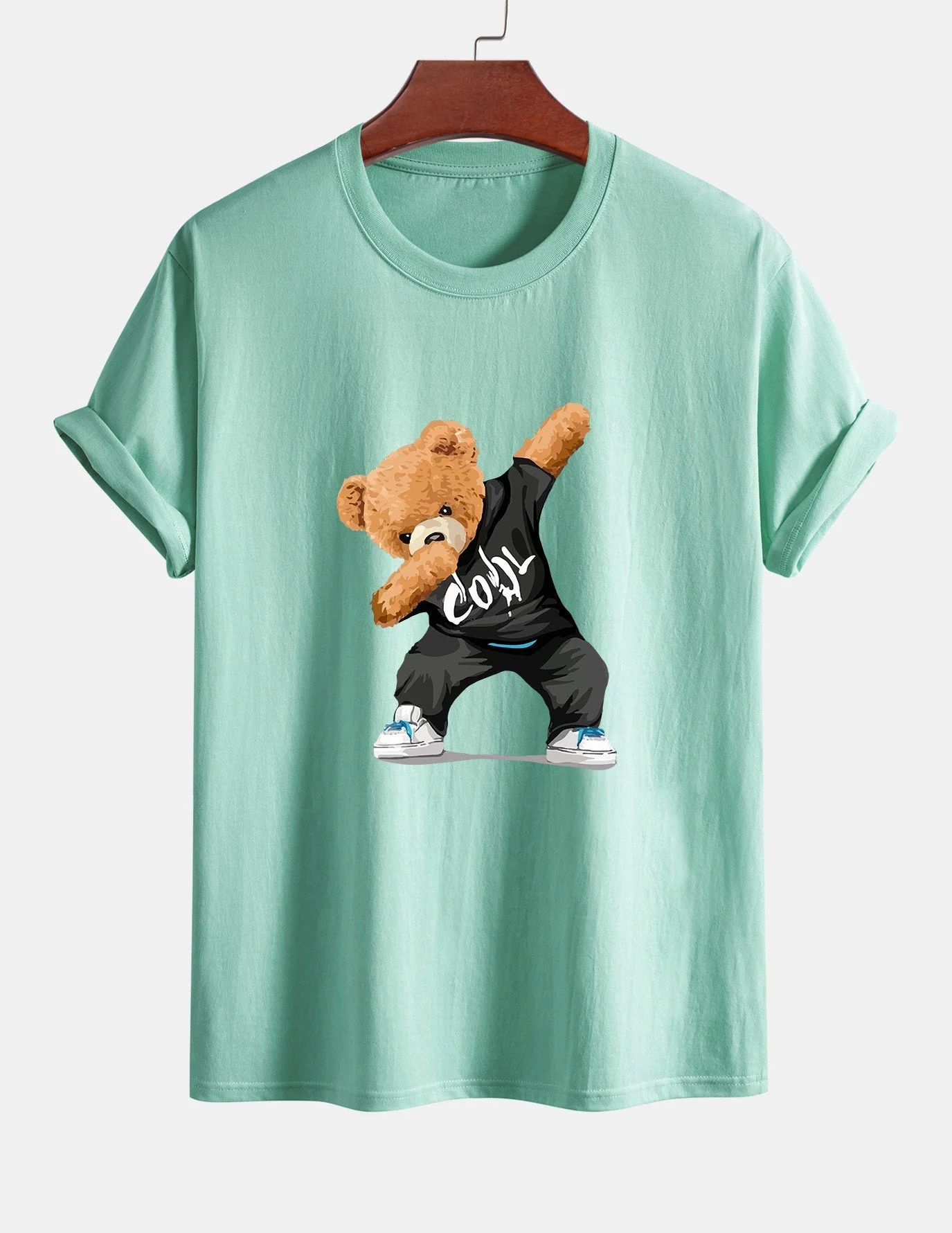 Guido® | Cool Bear Print Cotton T-Shirt - Image 13