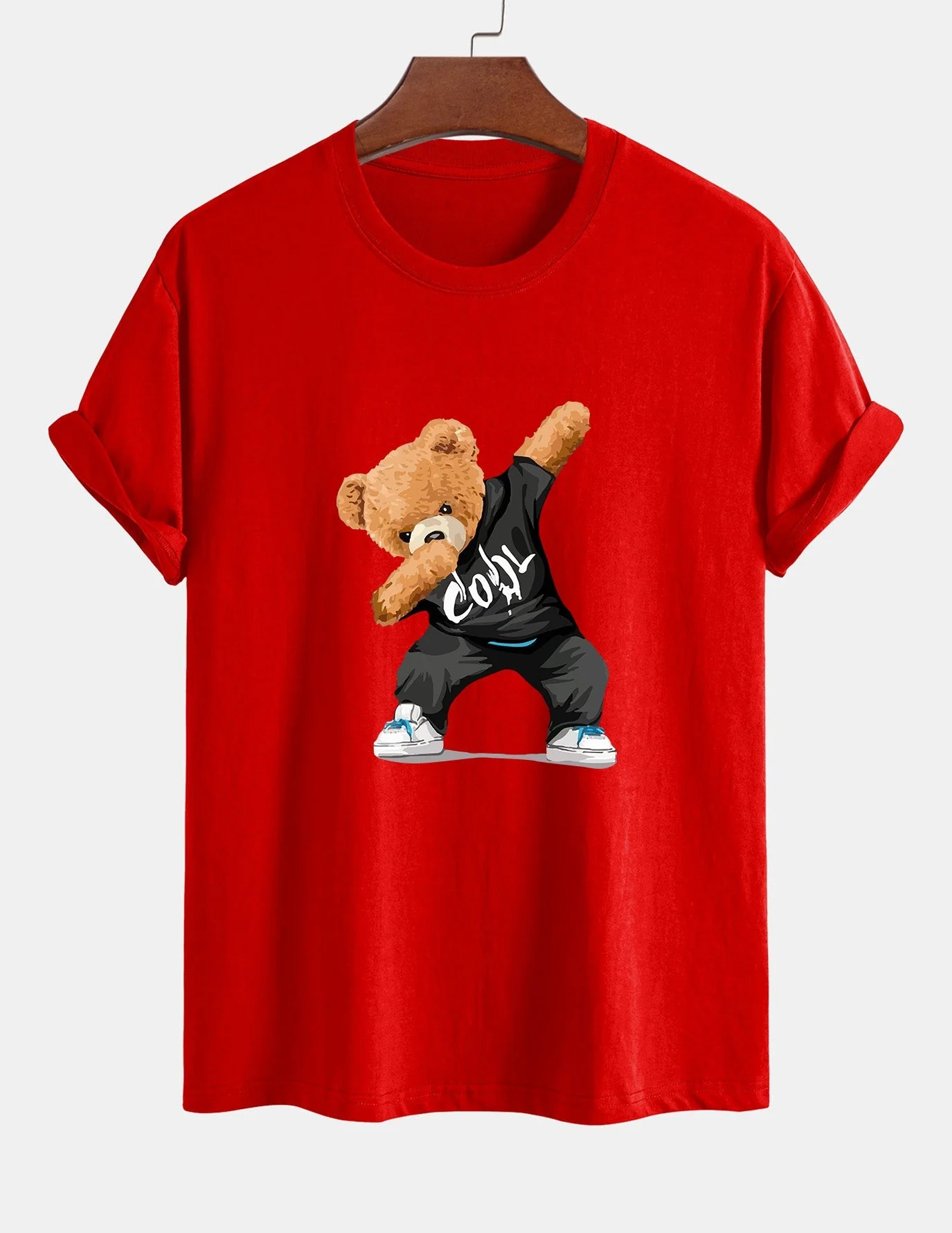 Guido® | Cool Bear Print Cotton T-Shirt - Image 16