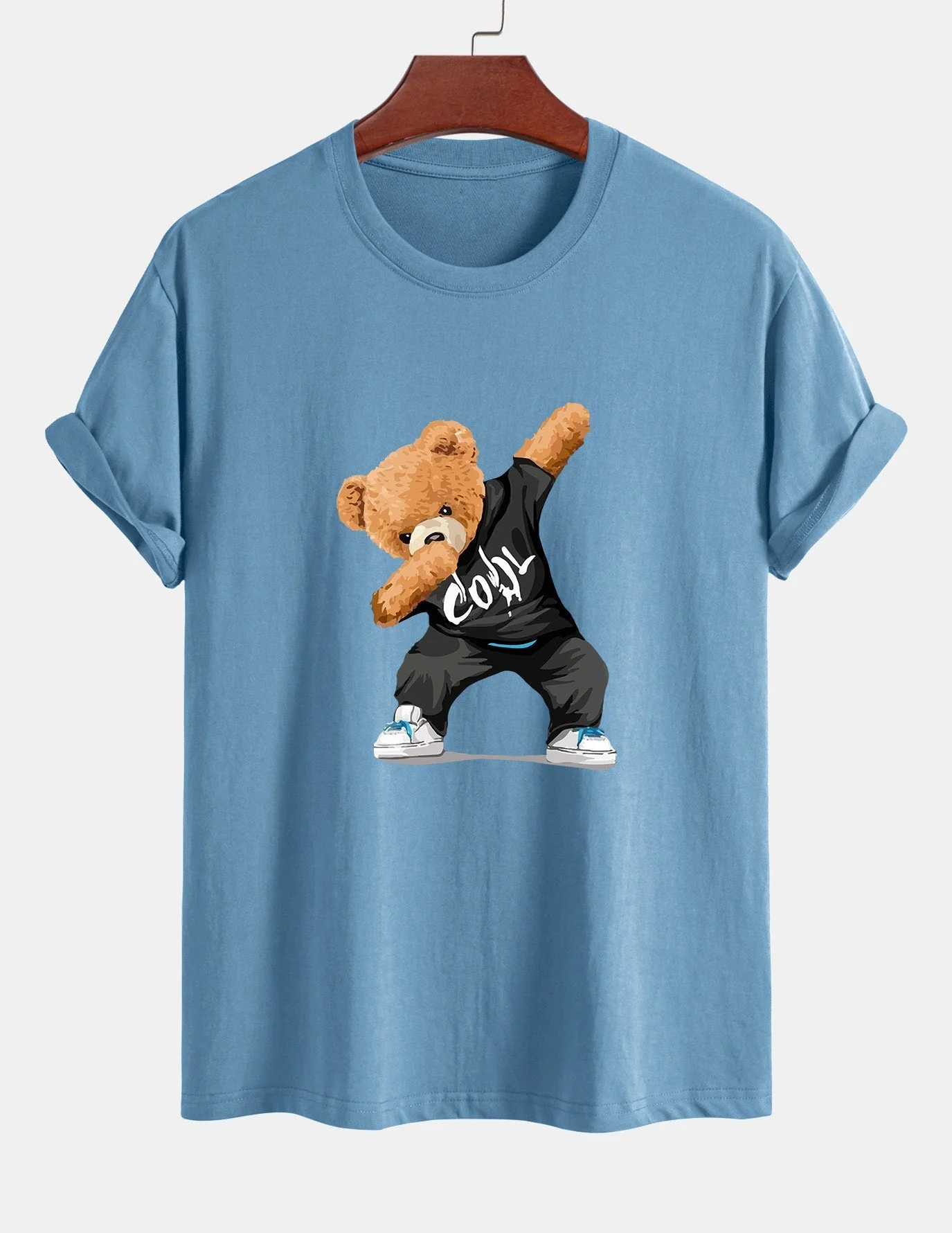 Guido® | Cool Bear Print Cotton T-Shirt - Image 17