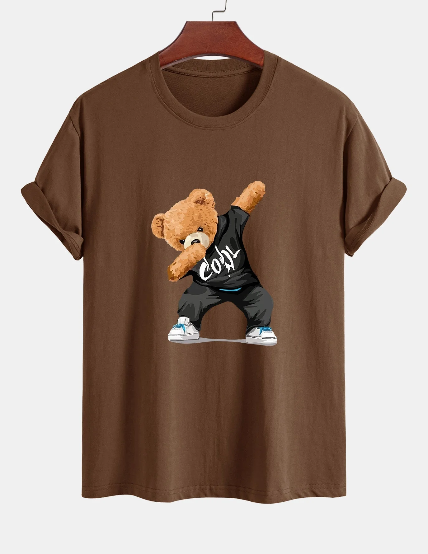 Guido® | Cool Bear Print Cotton T-Shirt - Image 2