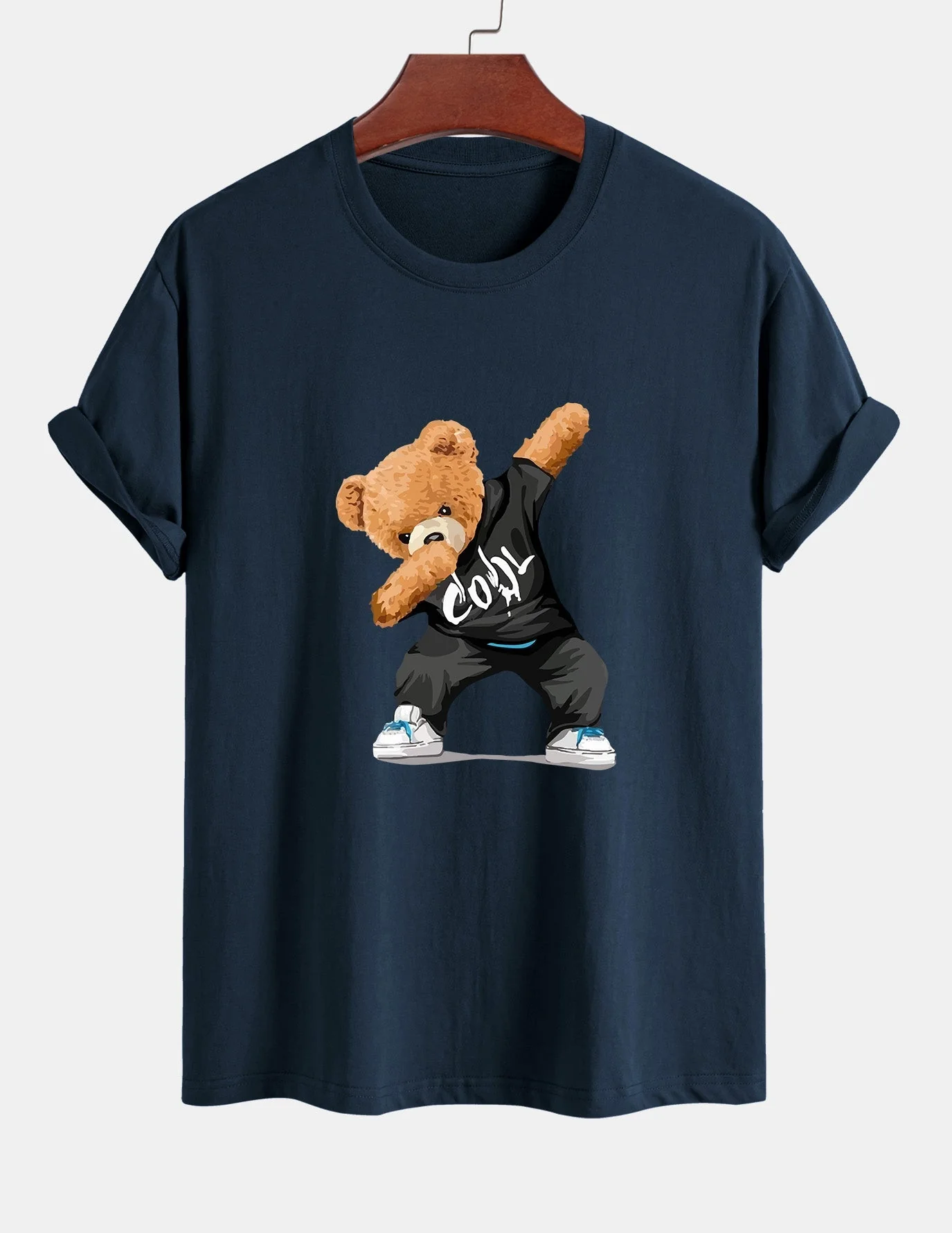 Guido® | Cool Bear Print Cotton T-Shirt - Image 3