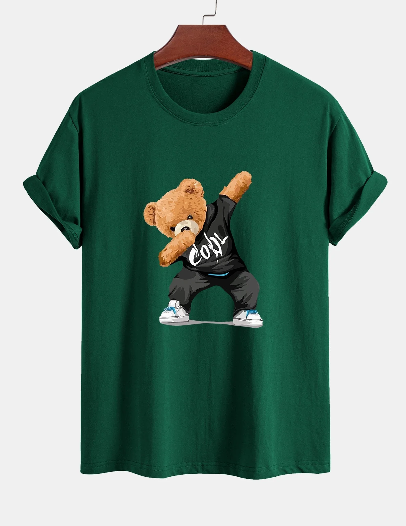 Guido® | Cool Bear Print Cotton T-Shirt - Image 8
