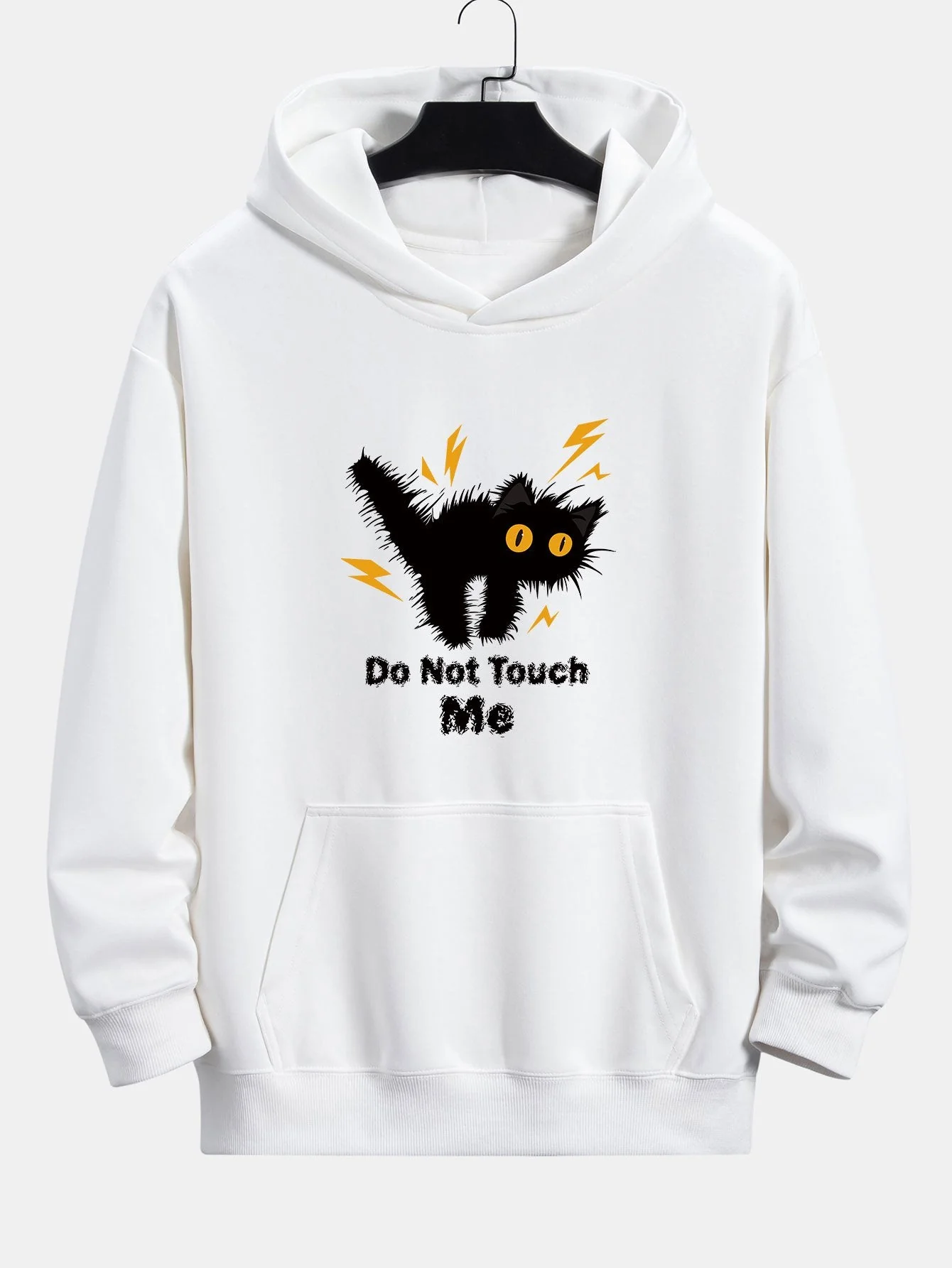 Guillermo® | Angry Cat Print Relax Fit Hoodie