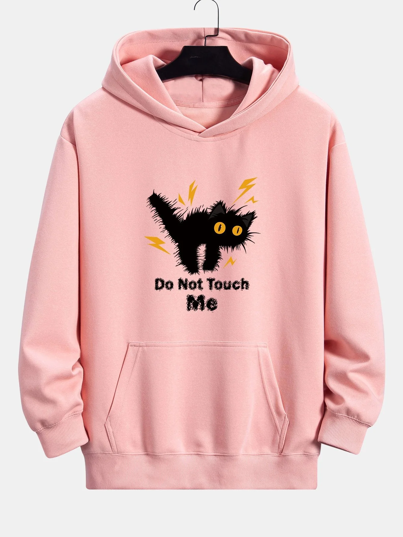Guillermo® | Angry Cat Print Relax Fit Hoodie - Image 2