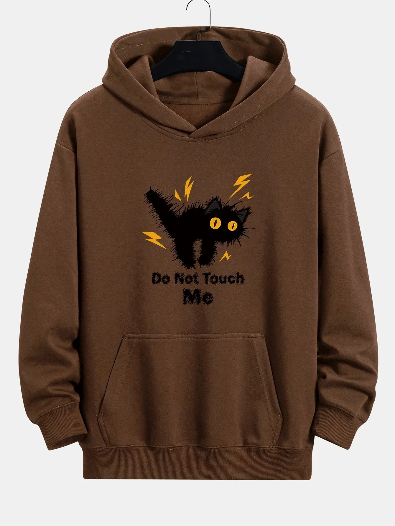 Guillermo® | Angry Cat Print Relax Fit Hoodie - Image 7