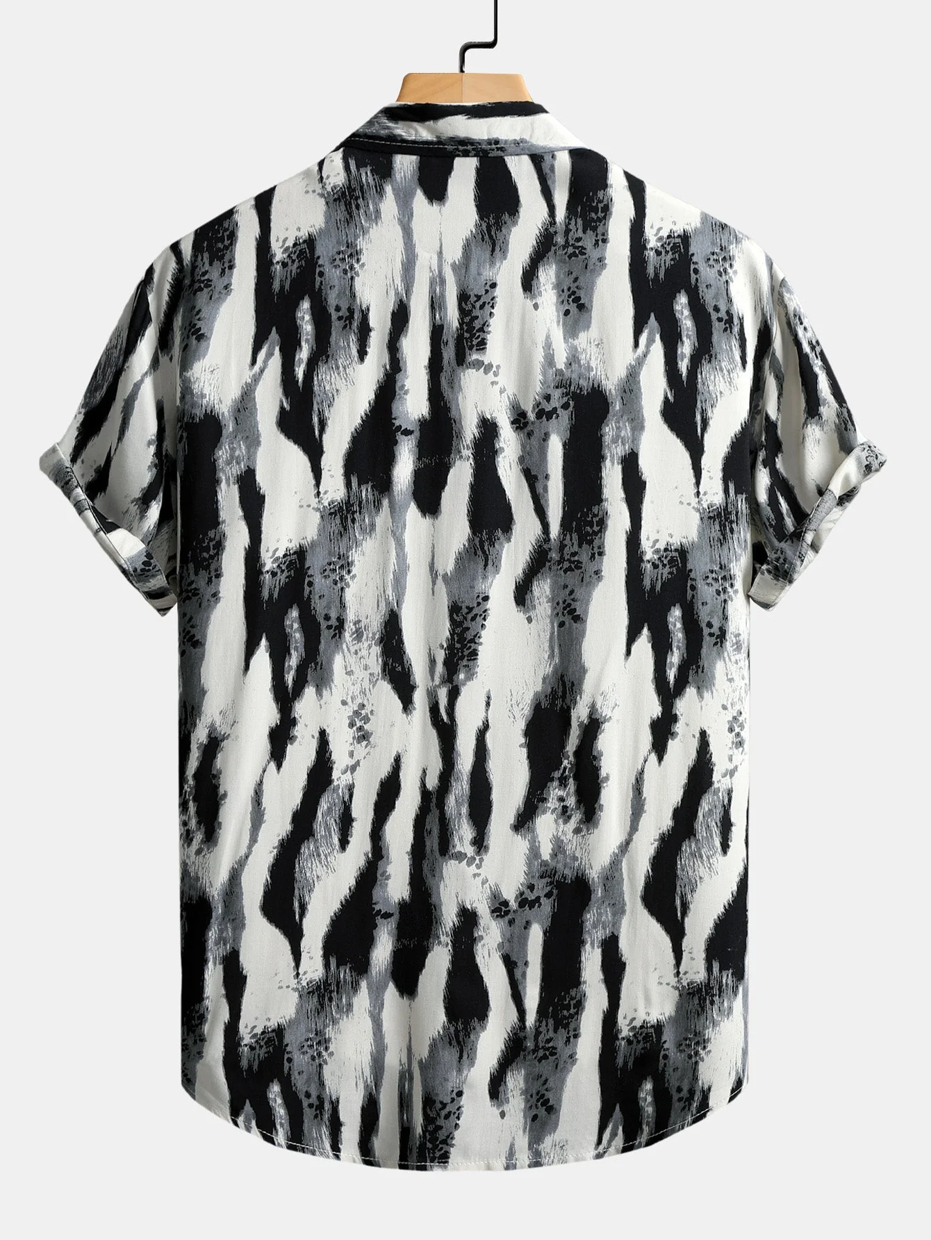 Guillermo® | Brushstroke Print Button Up Shirt - Image 2