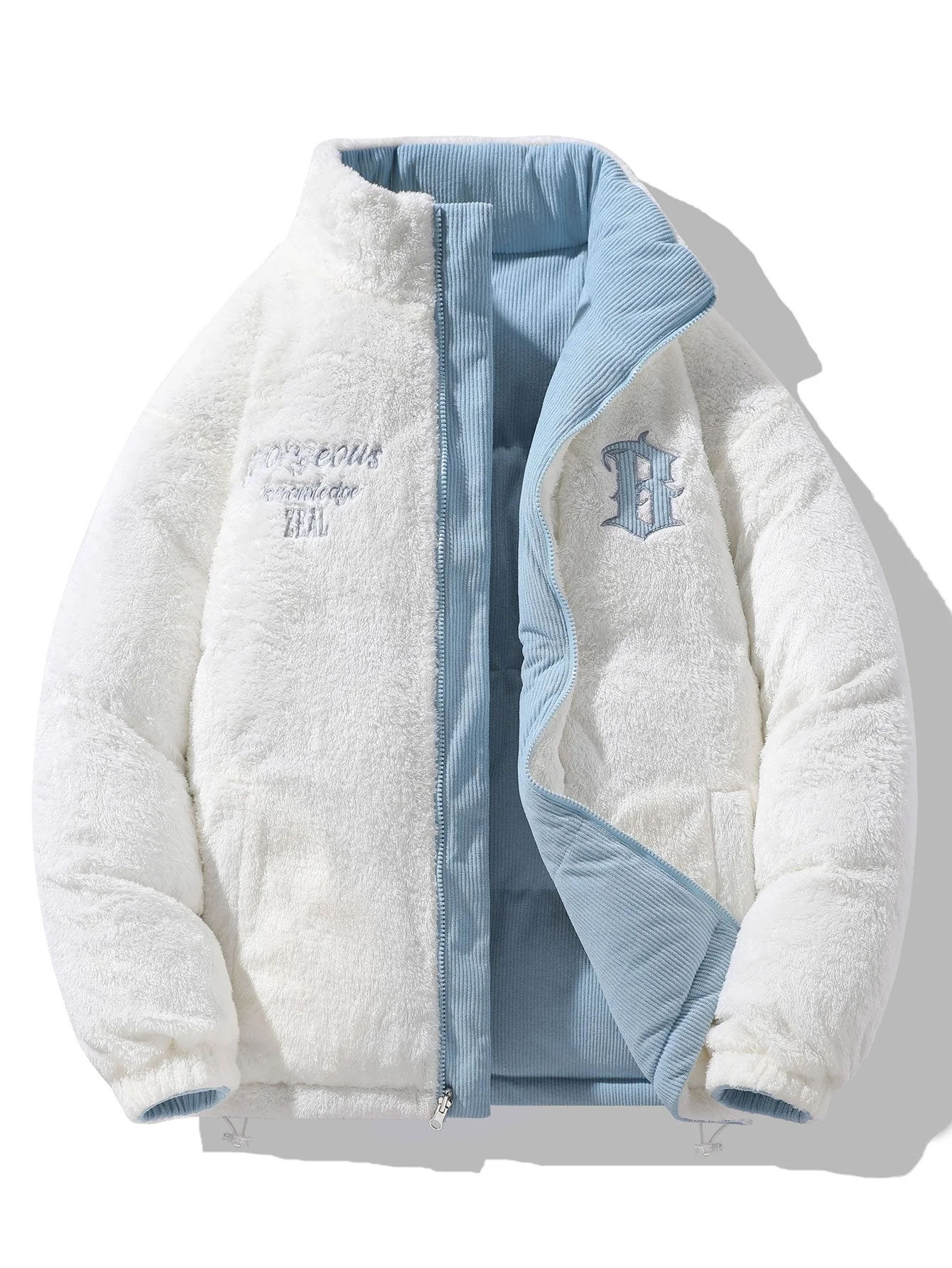 Guillermo | Reversible Teddy Fleece Corduroy Coat - Image 2