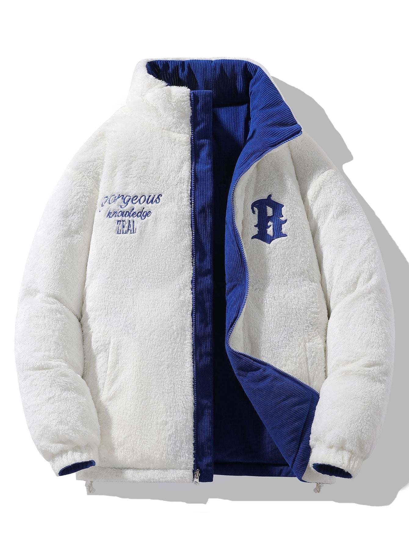 Guillermo | Reversible Teddy Fleece Corduroy Coat - Image 20