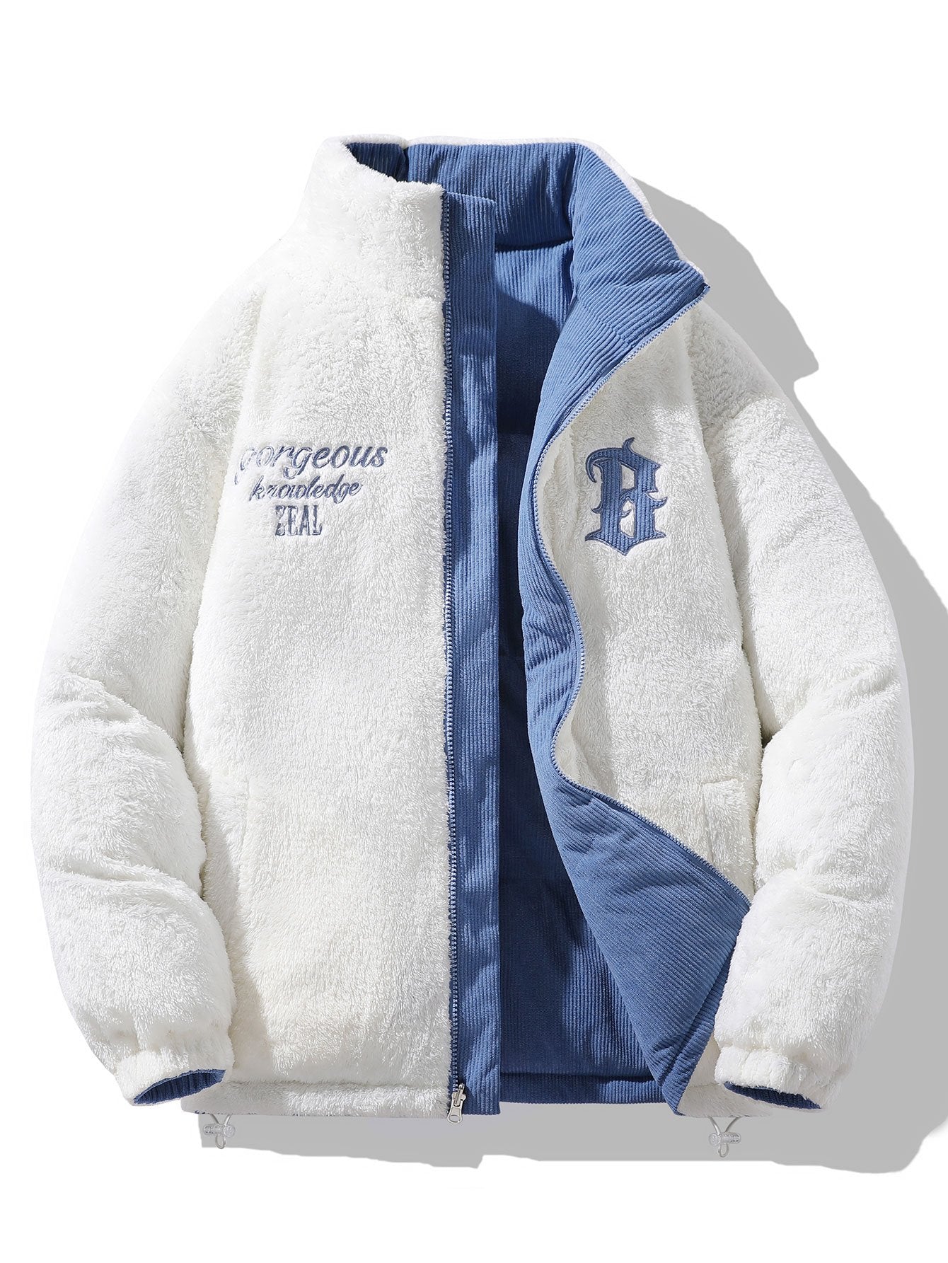 Guillermo | Reversible Teddy Fleece Corduroy Coat - Image 4