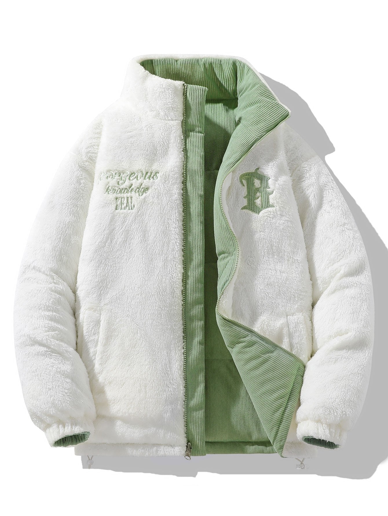 Guillermo | Reversible Teddy Fleece Corduroy Coat - Image 6