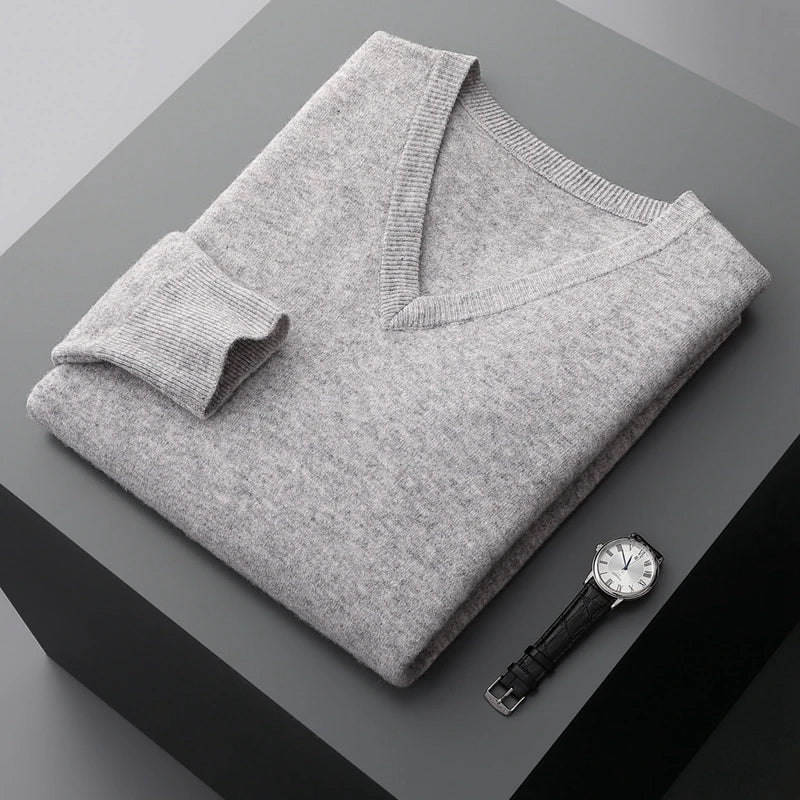 Guillermo | Wool V-Neck Sweater - Image 10