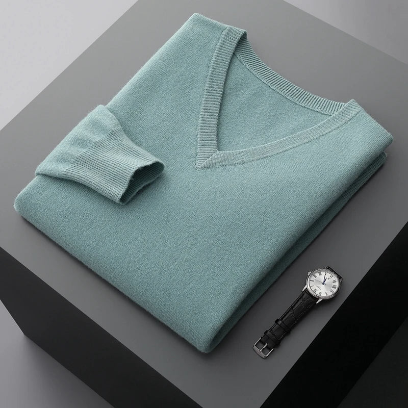 Guillermo | Wool V-Neck Sweater - Image 11