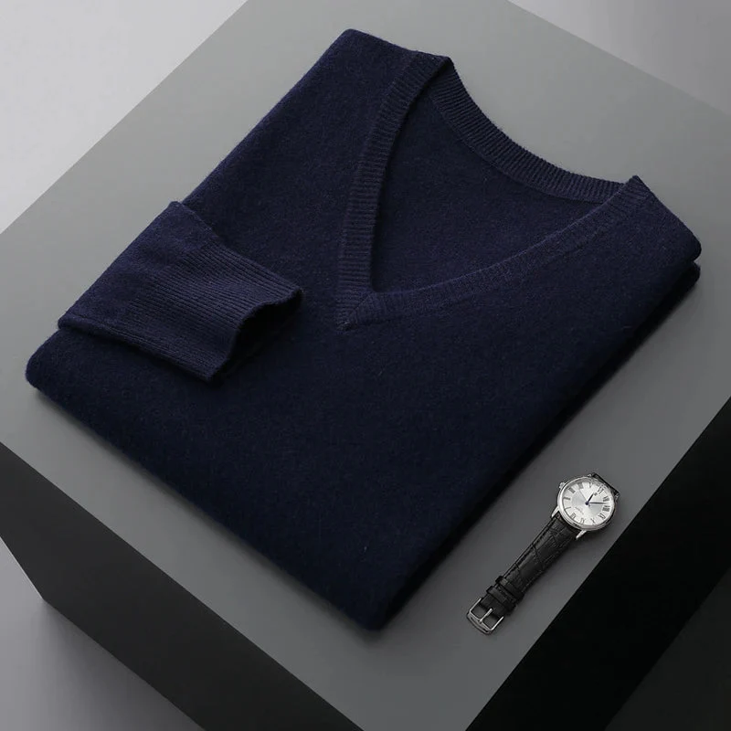 Guillermo | Wool V-Neck Sweater - Image 4