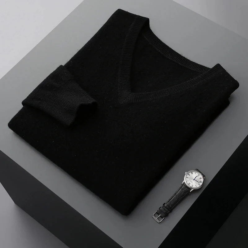 Guillermo | Wool V-Neck Sweater - Image 5