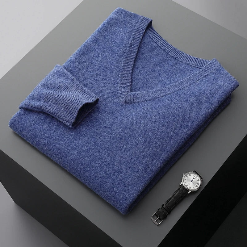 Guillermo | Wool V-Neck Sweater - Image 6