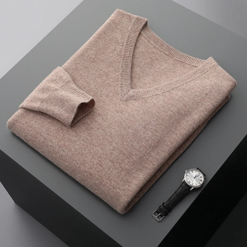 Guillermo | Wool V-Neck Sweater - Image 8