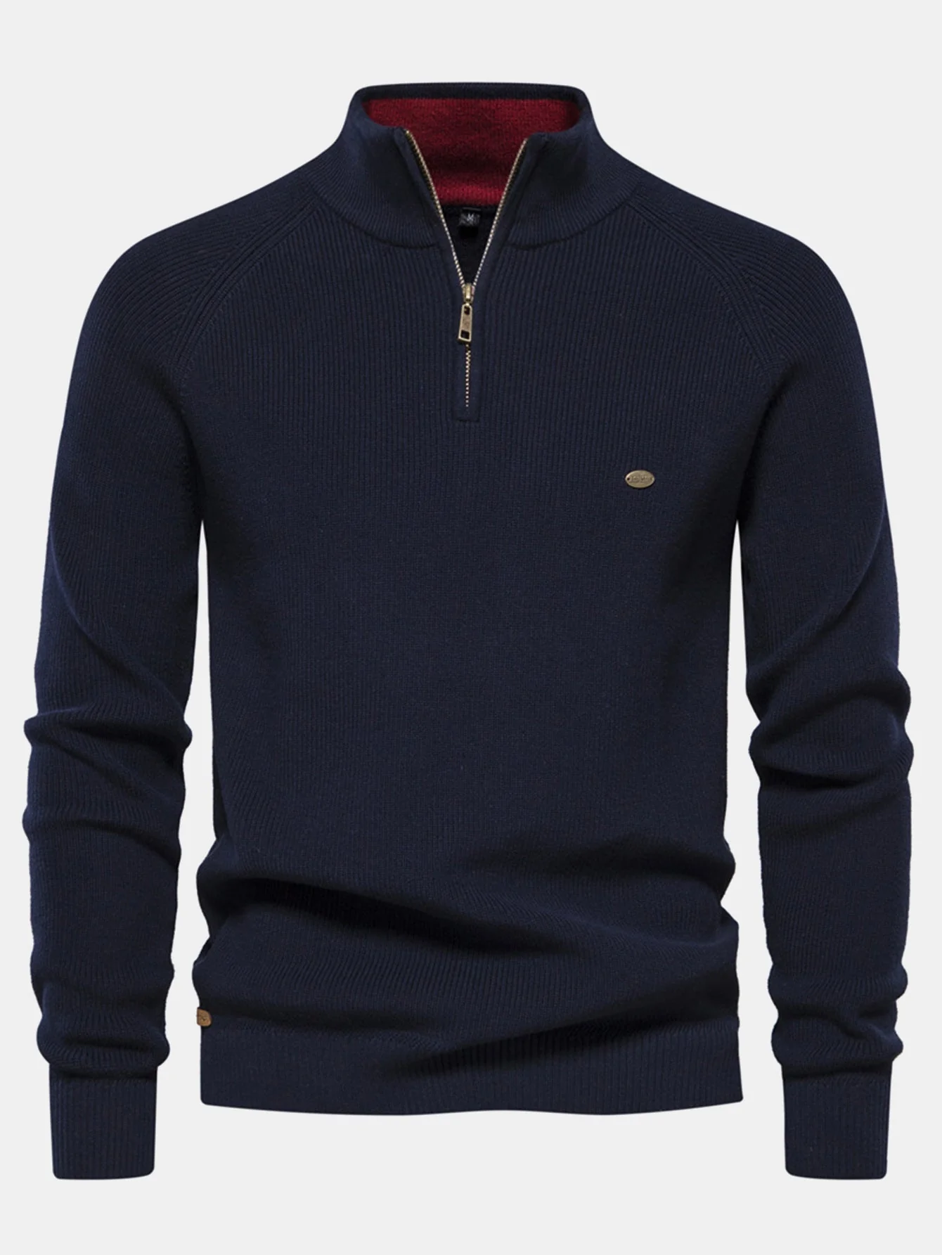 Gumersindo® | Raglan Sleeve Quarter-Zip Sweater - Image 6