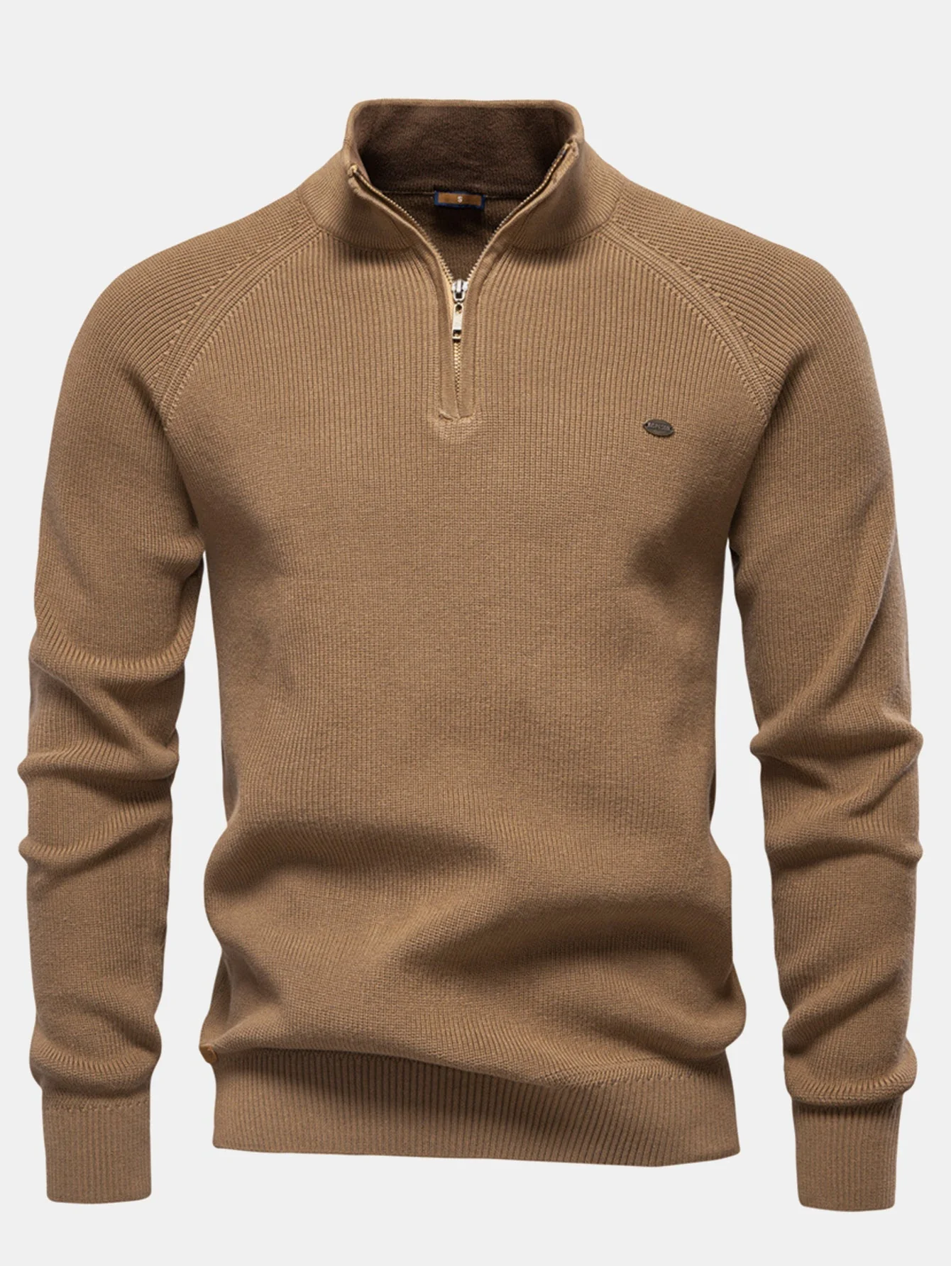 Gumersindo® | Raglan Sleeve Quarter-Zip Sweater - Image 8