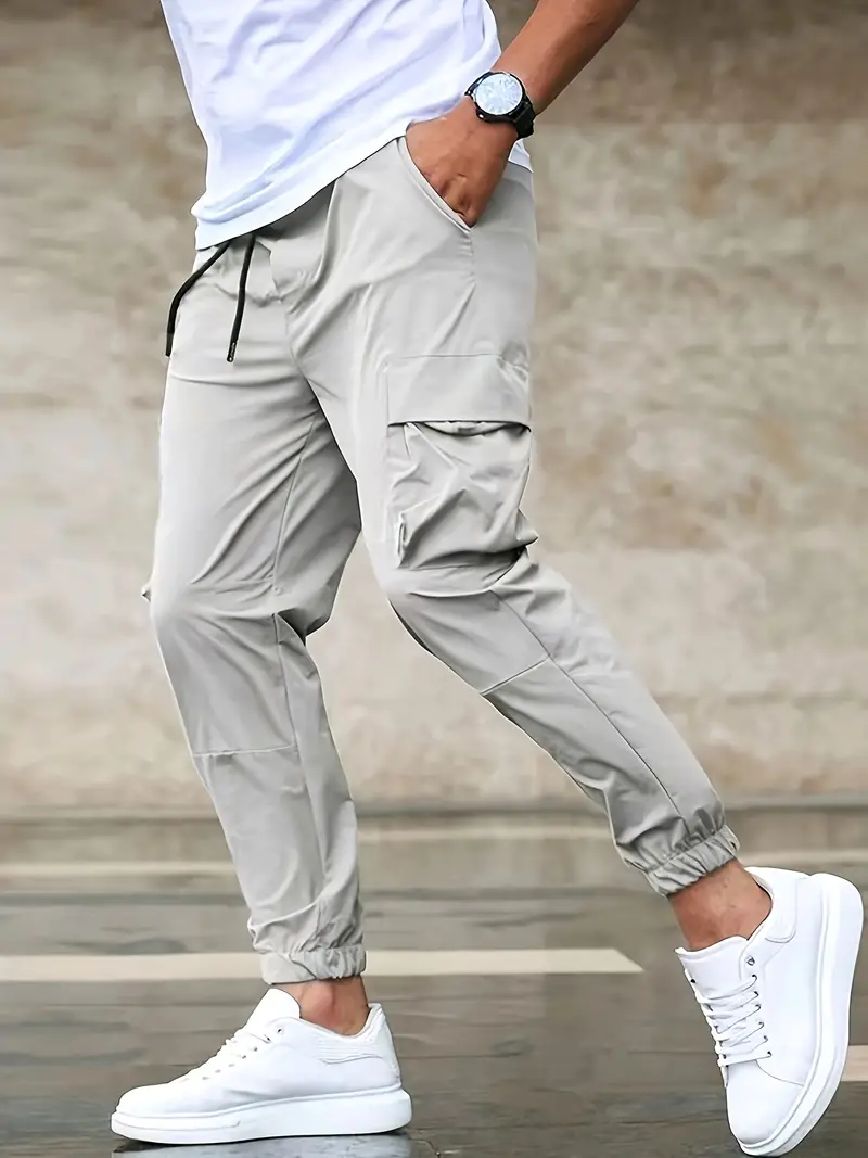 Gunnar® | Trendy Cargo Pants With Drawstring For Men - Image 8