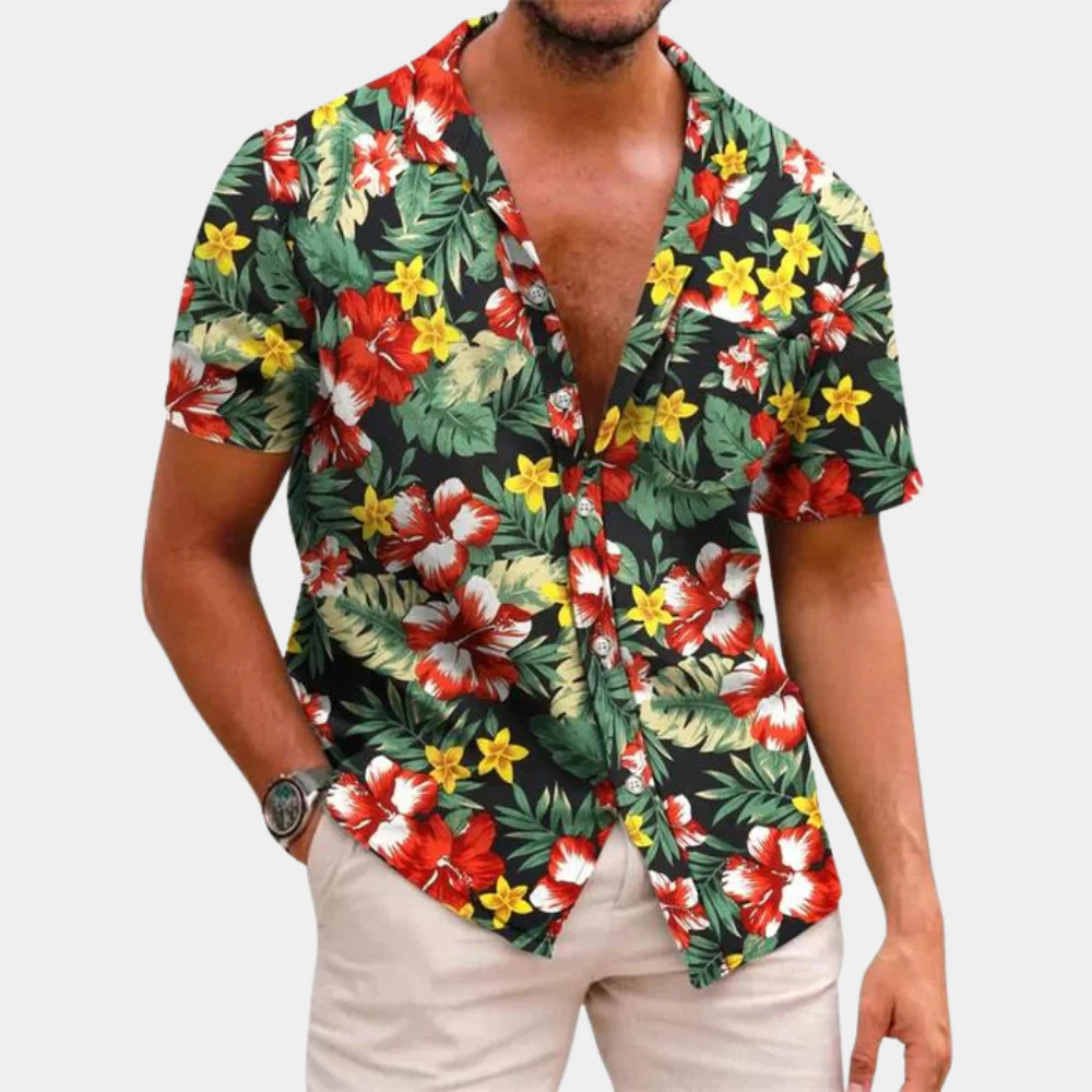 Gustav® | Men'S Floral Pattern Shirt - Image 2