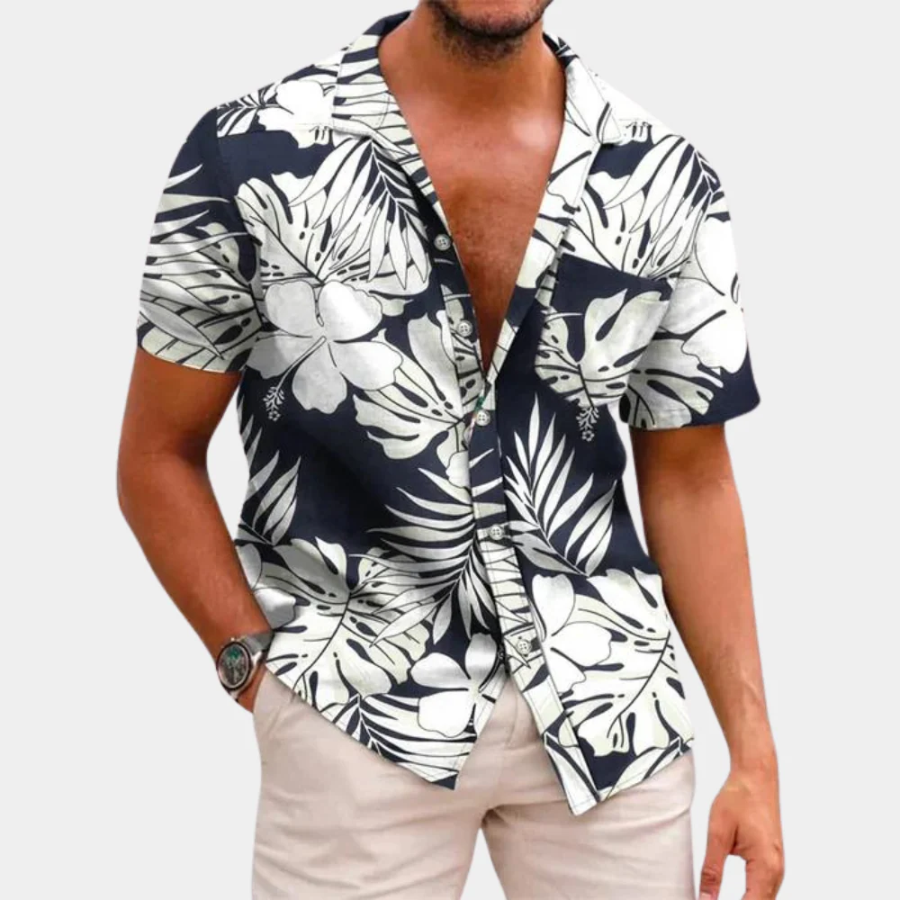 Gustav® | Men'S Floral Pattern Shirt - Image 4
