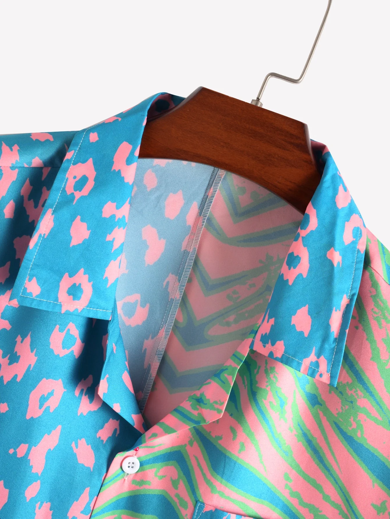 Gustavo® | Animal Pattern Print Patchwork Shirts - Image 4