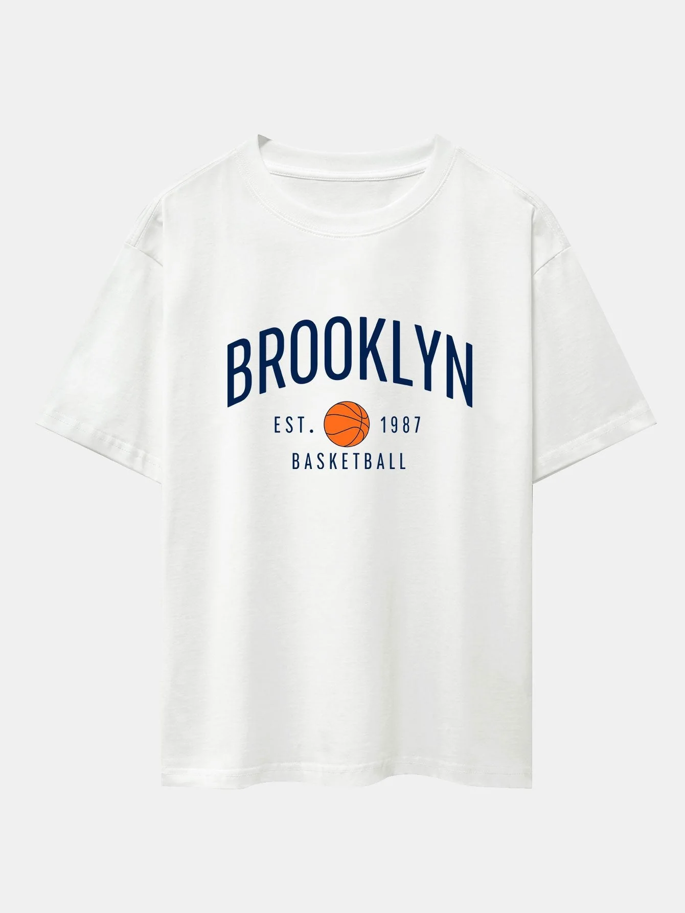 Gustavo® | Basketball Print Drop Shoulder Oversize T-Shirt - Image 2