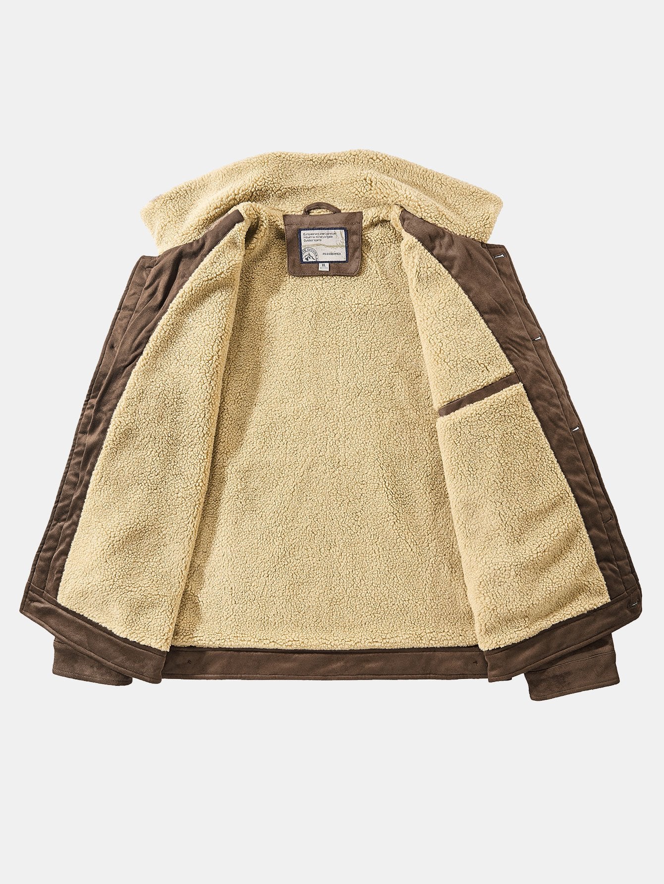 Gustavo | Teddy Lined Faux Suede Jacket - Image 10