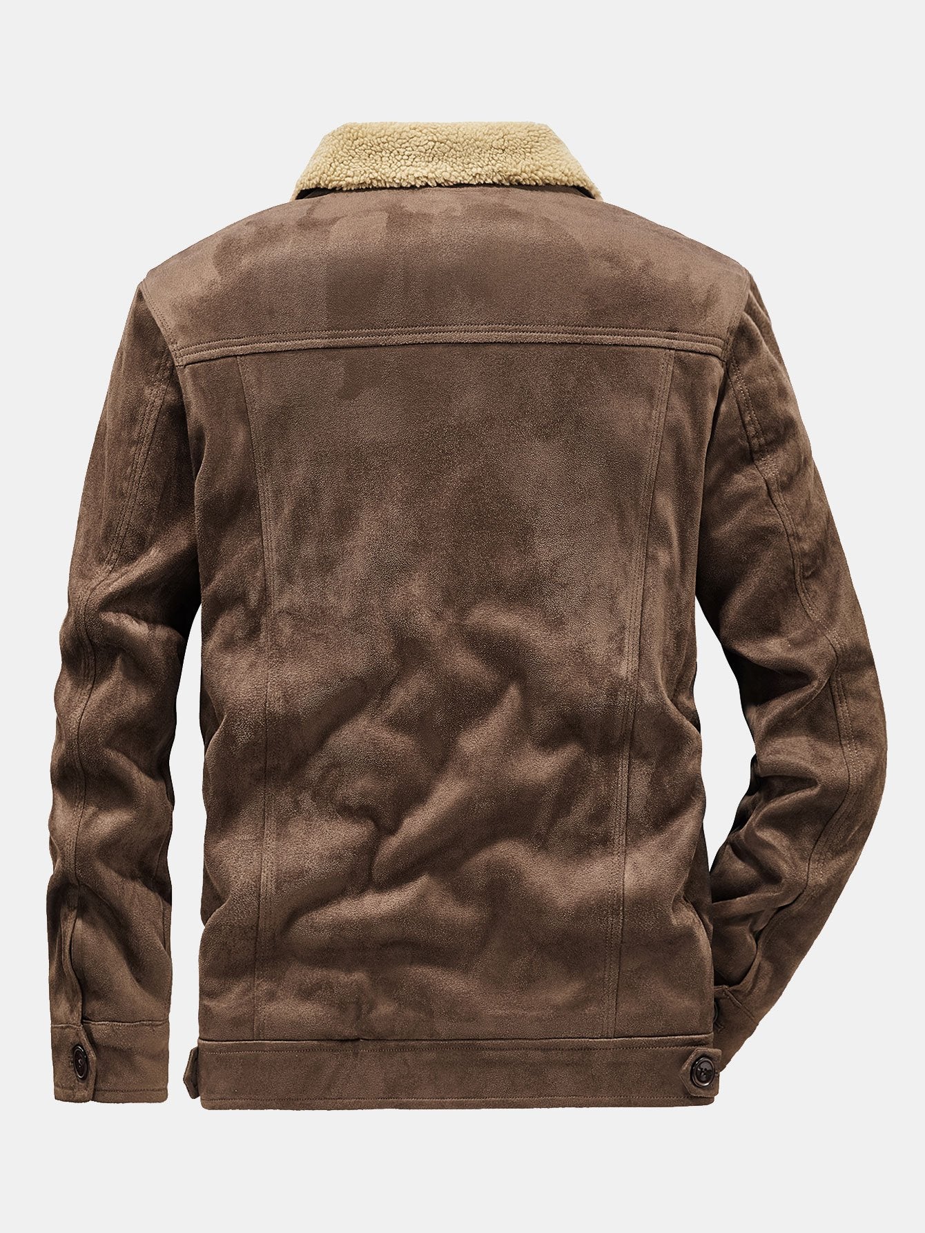 Gustavo | Teddy Lined Faux Suede Jacket - Image 9