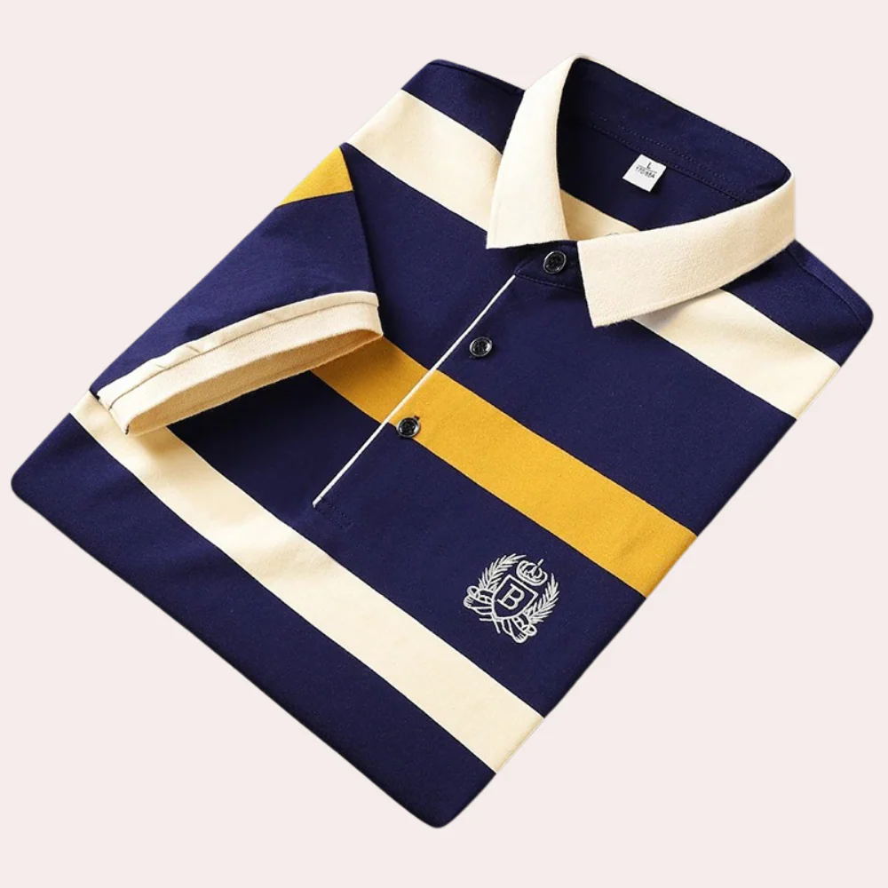 Hadrian® | Classic Striped Men'S Polo Shirt - Image 5