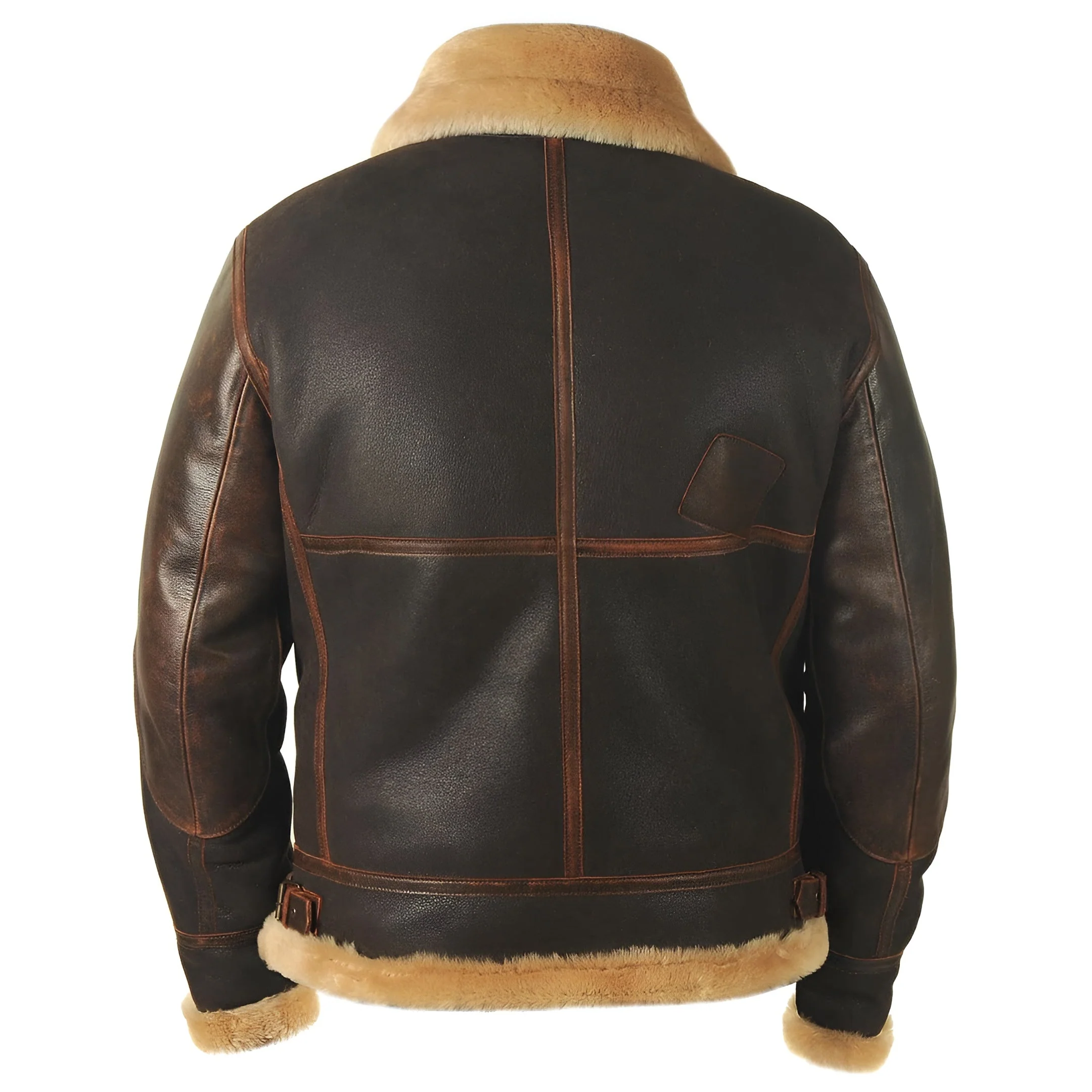 Hal | Retro-inspired men's jacket with shearling lining - Image 3