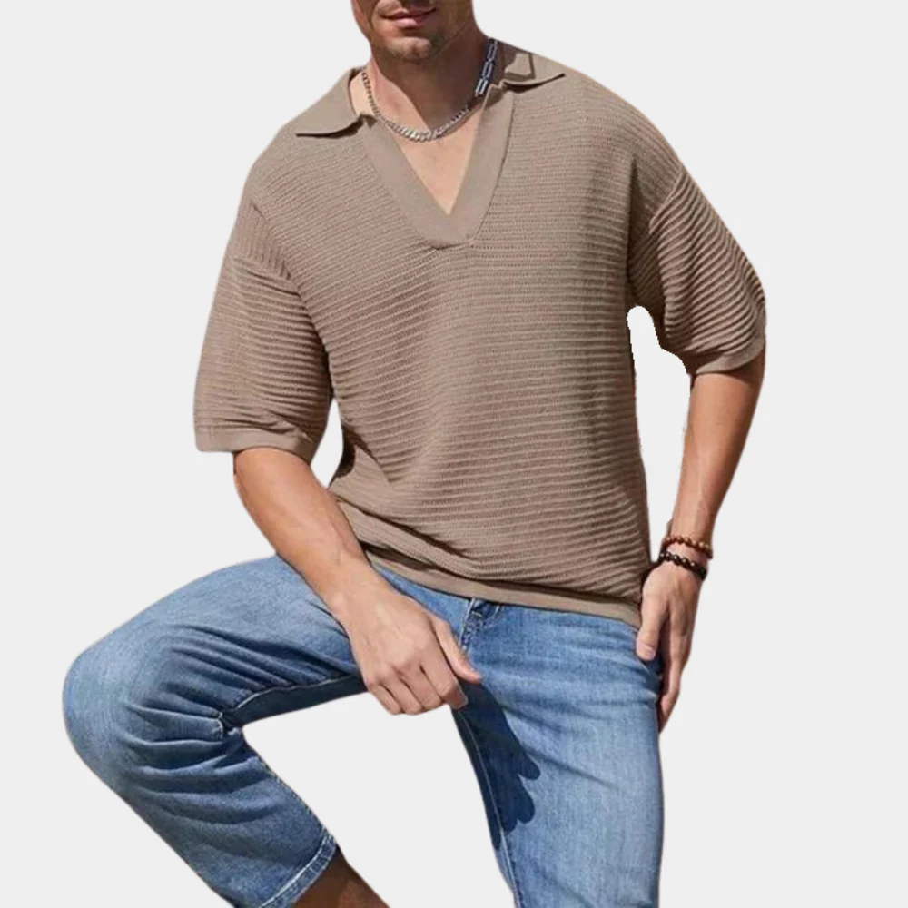 Hamish® | Summer T-Shirt For Men With V-Neck - Image 2
