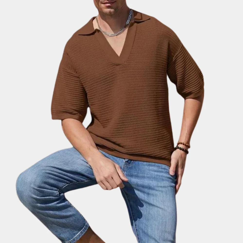 Hamish® | Summer T-Shirt For Men With V-Neck - Image 4