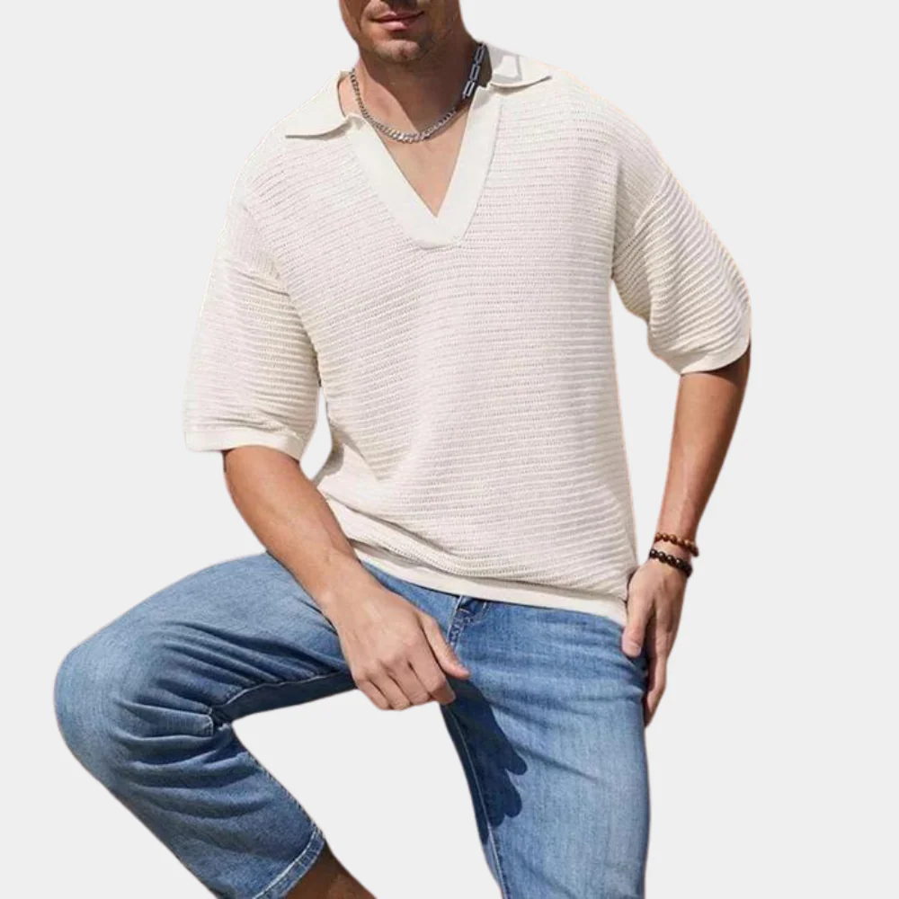 Hamish® | Summer T-Shirt For Men With V-Neck - Image 5