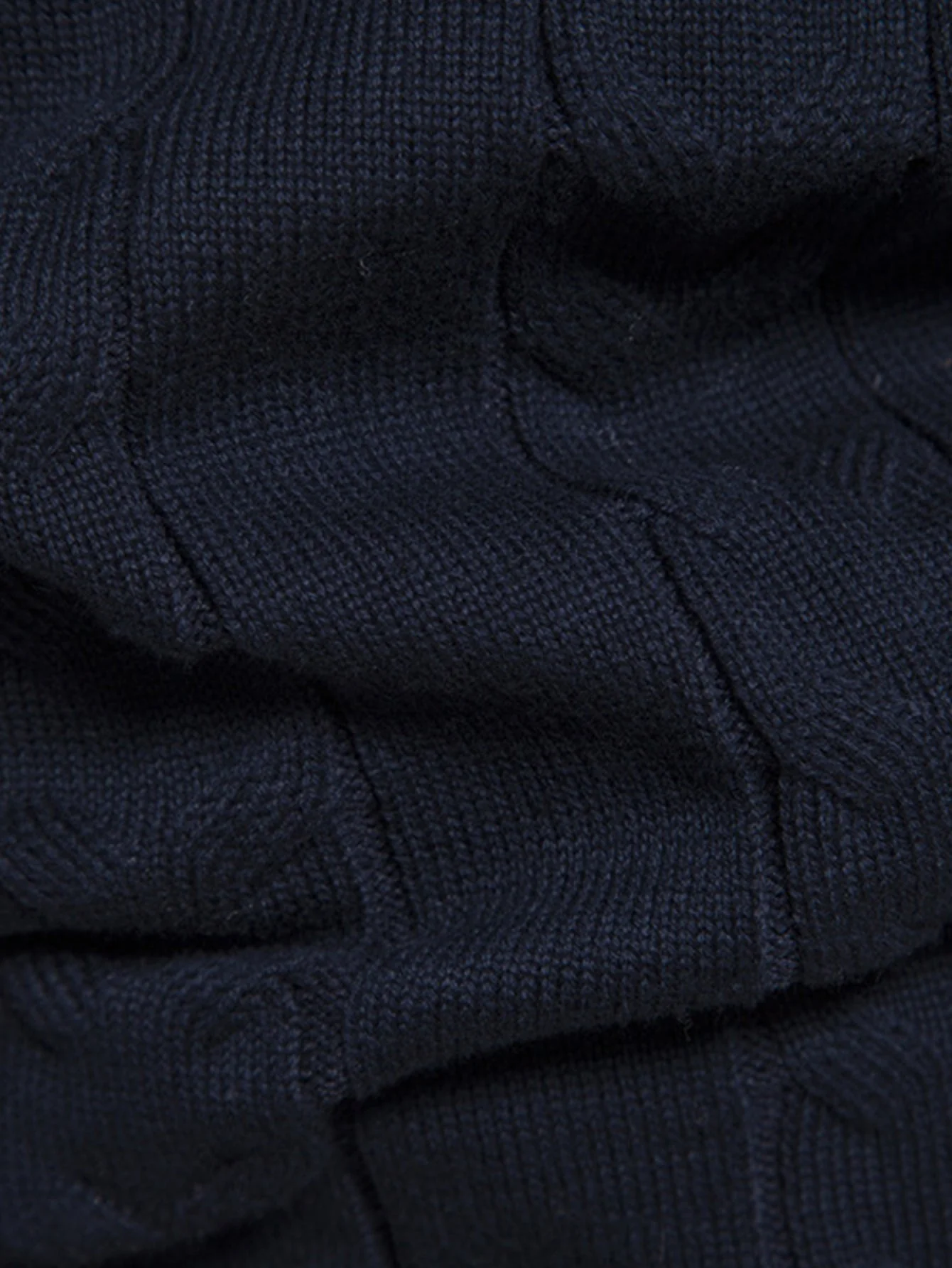 Hanibal® | Contrast Geometric Jacquard Quarter-Zip Sweater - Image 3