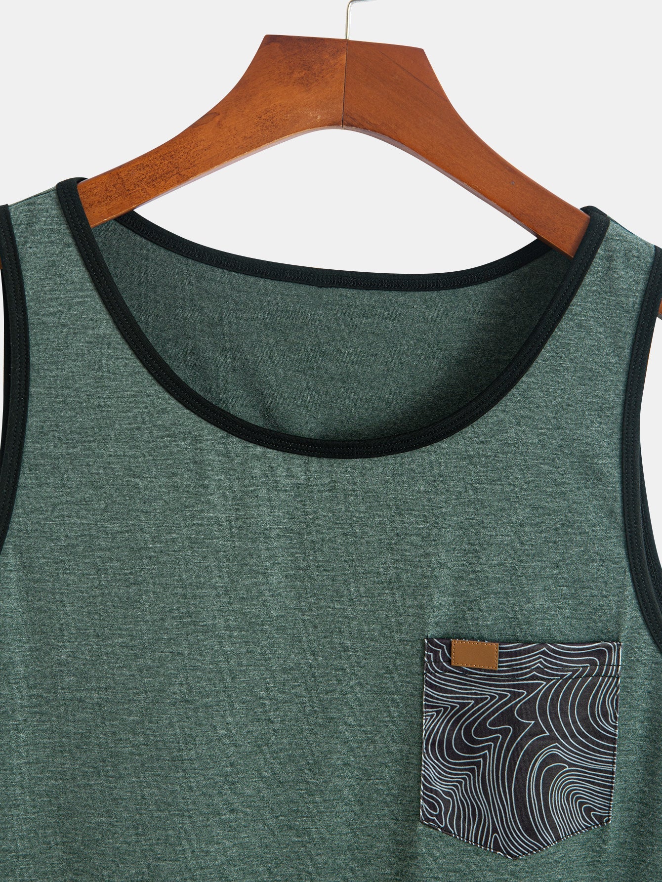 Harold® | Tank Top With Wave Pattern Pocket - Image 13