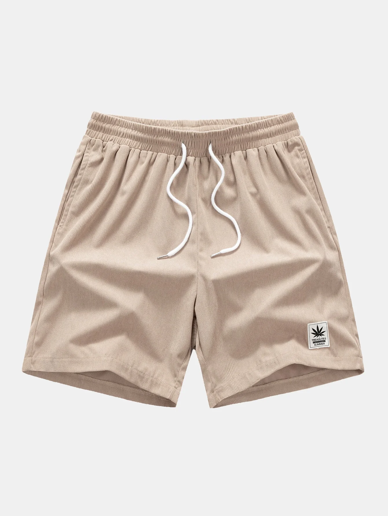Harrison® | California Palm Tree Print Drop Shoulder Oversize T-Shirt & Corduroy Drawstring Shorts - Image 7