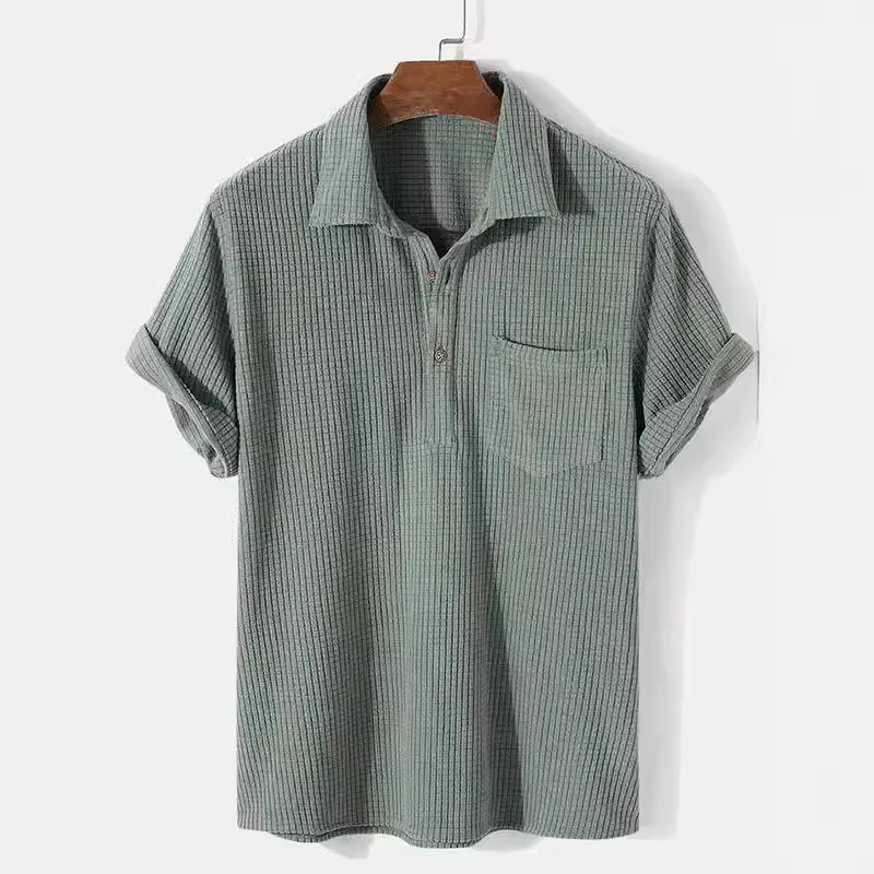 Harrison® | Waffle-Knit Polo Shirt - Image 2