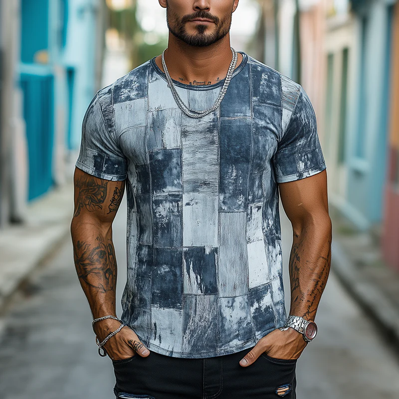 Harrison | Men'S Summer Fashion Polyester Blended Printed Short Sleeve T-Shirt - Image 2