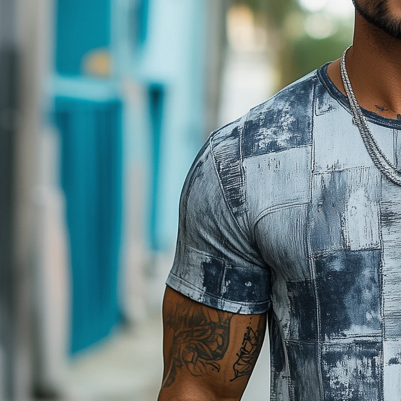 Harrison | Men'S Summer Fashion Polyester Blended Printed Short Sleeve T-Shirt - Image 3