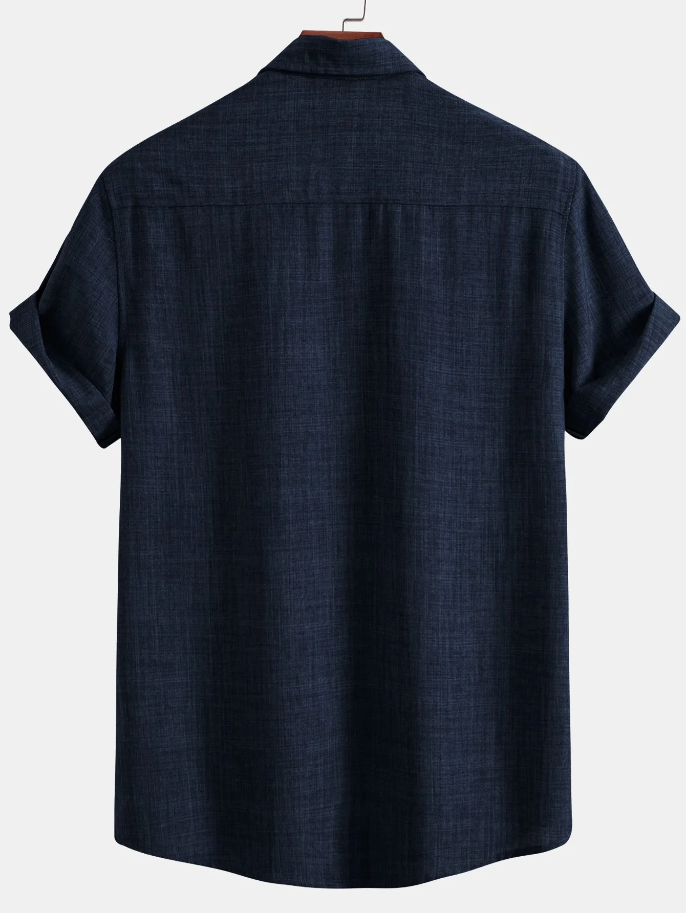 Harry® | Textured Button Up Shirt With Two Pockets & Straight Leg Linen Pants - Image 5