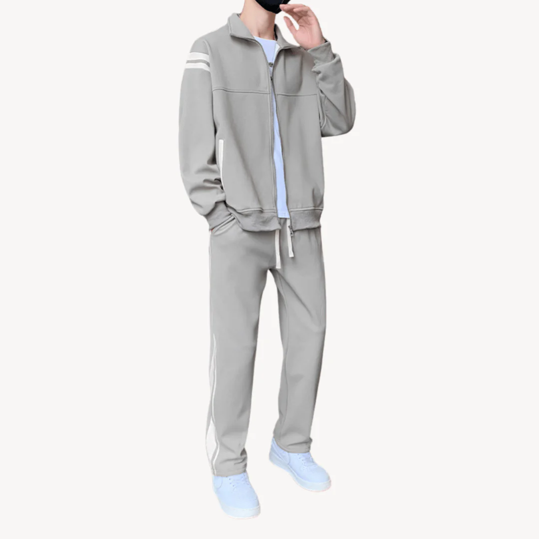 Hasan® | Men Winter Tracksuits With Contrast Stripe Detail - Image 3
